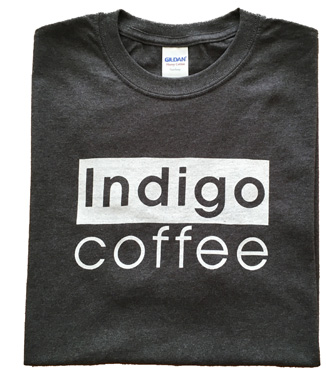 indigo coffee company tee shirt